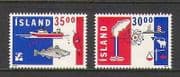 Iceland 1992 Fish / Boat / Scales / Farming / Thermal / Nuclear Energy 2v set (n20275)