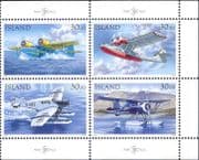 Iceland 1993 Planes/ Aircraft/ Aviation/ Postal History/ Transport 4v set as blk (n36688a)