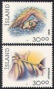 Iceland 1994 Sports / Swimming / Welghtlifting 2v (n28610)