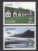 Iceland 1995 Landscapes / Glacier / Tourism / Buildings / Architecture 2v set (n34930)