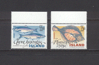 Iceland 1999 Fish-2nd / Nature / Marine 2v set (n18826)
