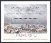 Iceland 2000 Stamp Day/ Settlers/ Boats/ Lake/ People/ Transport 1v m/s (n33988)