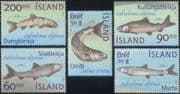 Iceland 2002 Brown Trout/ Arctic Char/ Charr/ Fish/ Fishing/ Nature/ Wildlife/ Conservation 5v set (s1946)
