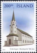 Iceland 2003 Reykjavik Free Church Centenary/ Building/ Architecture/ Heritage/ History/ Religion 1v (is1033)