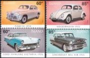 Iceland 2004 Chevrolet/ Volkswagen/ VW/ Ford/ Pobeta/ Cars/ Transport/ Motoring 4v set (n11732)