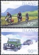 Iceland 2004 Europa/ Holidays/ Motors/ Cars/ Bikes/ Cycling/ Transport 2v set (n12343)