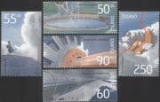 Iceland 2004 Geothermal Energy/ Thermal Power/ Heating/ Nature/ Map/ Turbine 5v set (is1071)