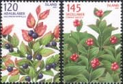 Iceland 2007 Bilberry/ Dwarf Cornel/ Berries/ Fruit/ Plants/ Nature/ Environment 2v set (is1053)