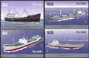 Iceland 2007 Cargo Ships/ Boats/ Transport/ Nautical/ Industry/ Commerce 4v set (n36036)