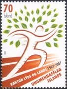 Iceland 2007 National Youth Organisation 100th/ Tree/ Animation/ Art/ People 1v (is1047)