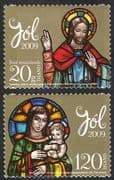 Iceland 2009 Christmas/ Greetings/ Madonna/ Child/ Art/ Paintings/ Artists 2v set s/a (n42334)