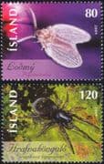 Iceland 2009 Moth Fly/ Spider/ Insects/ Nature/ Conservation 2v set (is1002)