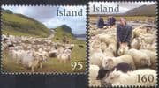 Iceland 2009 Sheep Farming/ Nature/ Wool/ Clothes/ Horses/ Dog/ Sheepdog 2v set (n42365)