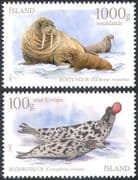Iceland 2012 Hooded Seals /Walrus/ Animals/ Nature/ Wildlife/ Marine 2v set (n42367)