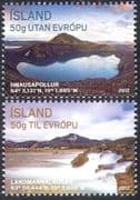 Iceland 2012 Tourism /Lake/ Coastline/ Mountains/ Views/ Nature 2v set (n42363)