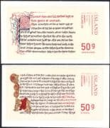 Iceland 2014 Laws/ Saga/ Manuscript/ Books/ Writing/ People/ Tales/ Heritage/ History 2v s/a set (is1028)