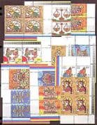 India 2010 Zodiac Signs / Animals / Stars 12v x blks n27068