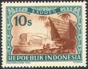 Indonesia 1949 Express Postage/ Trains/ Steam Engine/ Locomotive/ Railway/ Transport 1v (n42453)