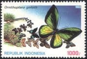 Indonesia 1993 Butterflies/ Insects/ Nature/ Conservation/ Butterfly 1v (n21942)