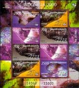 Indonesia 1998 Minerals/ Crystals/ Gem Stones/ Opal/ Amethyst/ StampEx 8v m/s (s1032f)