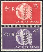 Ireland 1963 FAO/ FFH/ Freedom From Hunger/ Wheat/ Crops/ Food/ UN 2v set (n41306)