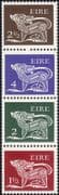 Ireland 1971 Decimal Definitives/ Brooch/ Dog/ Animals/ Art 4v coil strip (b9838)