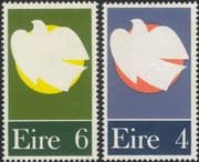 Ireland 1972 Dove/ Birds/ Patriots/ Remembrance/ Animation 2v set (n29097)