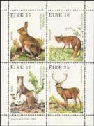 Ireland 1980 Fox/ Deer/ Hare/ Stoat/ Wildlife/ Animals/ Nature/ Conservation 4v m/s (n14607)