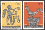 Ireland 1981 Europa/ Folk Tales/ Cockerel/ Bird/ Angel /Scales 2v set (n21576)