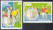 Ireland 1985 International Youth Year/ Students/ Workers 2v set (n14023)