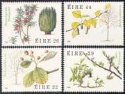 Ireland 1985 Irish Trees/ Plants/ Nature/ Flowers/ Fruit/ Leaves 4v set (n41293)