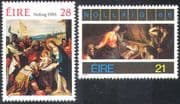 Ireland 1986 Christmas/ Greetings/ Nativity/ Art/ Paintings/ Artists 2v set (n14022)