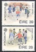 Ireland 1989 Europa / Children's Games / Leisure / Pastimes 2v set (n36197)