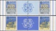 Ireland 1990 Europa/ Post Office Buildings/ Architecture 2 x 2v set gutter pairs (n14616a)