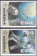 Ireland 1991 Europa/ Space/ Halley's Comet/ Giotto/ Hubble Telescope/ Astronomy 2v set (n14620)