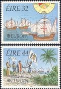 Ireland 1992 Europa/ Sailing Ships/ Columbus/ America/ Explorers/ Transport 2v set (n14560)