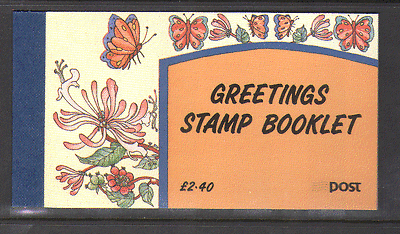 Ireland 1992 Greetings / Butterflies Prestige Bklt n14238