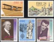 Ireland 1994 Anniversaries/ Aviation/ Plane/ TV/ People/ Castle/ History/ Transport 5v set (n14606)