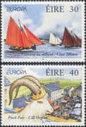 Ireland 1998 Europa/ Festivals/ Sailing/ Boats/ Fairs/ Goat/ Animals / Transport 2v set (n14328)