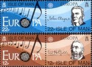 Isle of Man 1985 Europa/ Composers/ Music/ Musicians/ Musical Score/ Anthem/ Hymn 4v set (b5420a)
