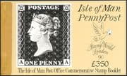 Isle of Man 1990 Penny Black/ Stamp-on-Stamp/ S-on-S/ StampEx Prestige Bklt (n18510)