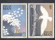 Isle of Man 1995 Europa / Peace / Freedom / Doves / Wave / Castle / Barbed Wire 2v (n37996)
