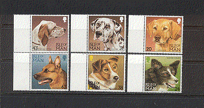 Isle of Man 1996 Dogs / Pets / Animals / Nature 6v set b10037
