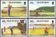 Isle of Man 1997 Golf Courses/ Golfing/ Sports/ Games/ Tourism 4v set (n18504)