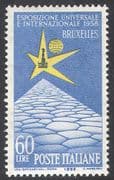 Italy 1958 Expo/ Brussels Exhibition/ Roman Road/ Emblem/ Commerce/ Trade 1v (n41686)