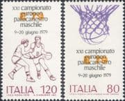 Italy 1979 21st European Basketball Championships/ Sport/ Ball Games 2v set (n28611)