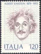 Italy 1979 Albert Einstein/ Science/ Scientists/ People/ Space/ Nobel Prize/ Mathematics 1v (n44156)