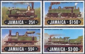 Jamaica 1984  Steam Engines/ Locomotives/ Trains/ Railways/ Transport  4v set  (s703s)