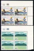 Japan 1958 Park / Dancer / Island / Sea / Mount 2v blk (n28396)