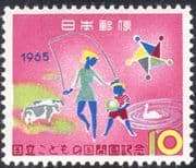 Japan 1965 National Children's Gardens/ Playgrounds/ Toys/ Cows/ Cattle/ Duck/Swan/ Birds 1v (n25553)